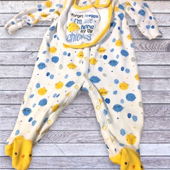 sterling baby Other - Easter sleeper and bib 3 month